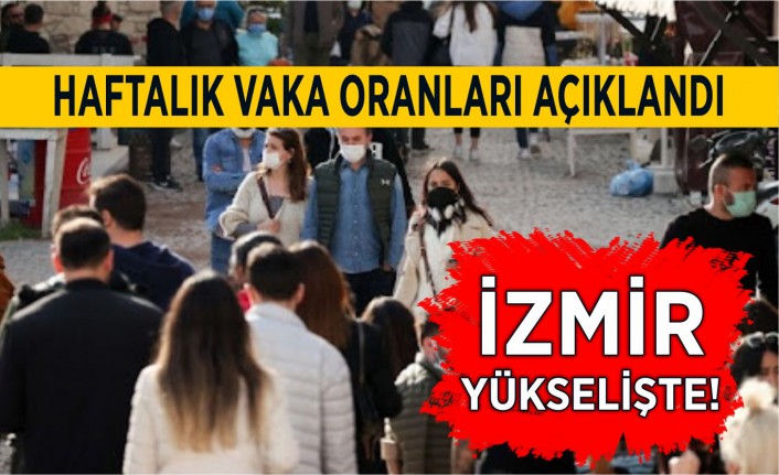 Haftalık vaka oranları açıklandı: İzmir yükselişte!
