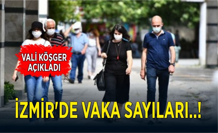 Vali Köşger açıkladı İzmir’de vaka sayıları..!