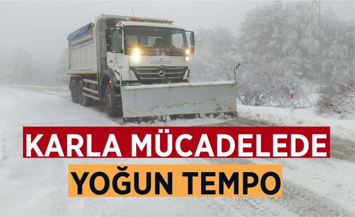 İzmir'de karla mücadele çalışmaları başladı