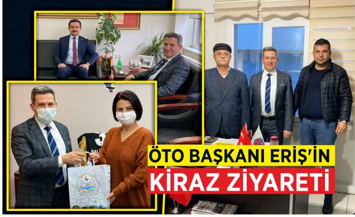 Ödemiş Ticaret Odası Başkanı Rıfat Eriş, Kiraz’da bir dizi ziyaret gerçekleştirdi