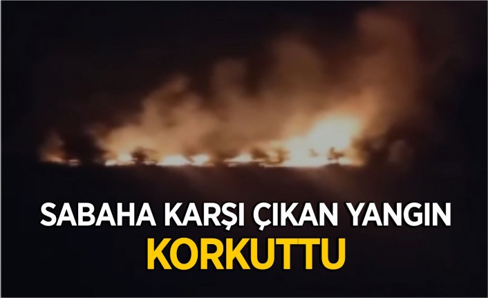 Bayındır Yakapınar Mahallesinde yangın.