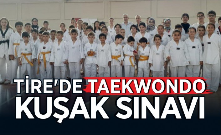 Tire’de Taekwondo kuşak sınavı